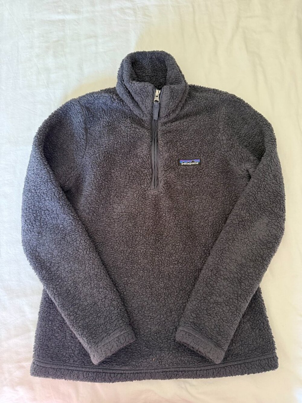 Patagonia Los Gatos 1/4 Zip Fleece Women’s XS Gray Sherpa
